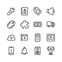 Take a look at this amazing icon of web icons in trendy style vector