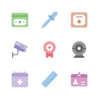 Set of user interface icons isolated on white background vector