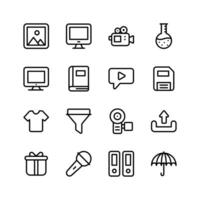 Collection of user interface and web icons, ready for premium use vector