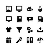Collection of user interface and web icons, ready for premium use vector