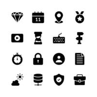 Grab this amazing user interface icons set in modern style vector