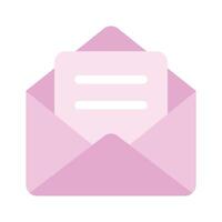 An envelope containing a document, representing email or mail vector
