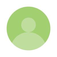 A simple user profile icon representing a person or account vector