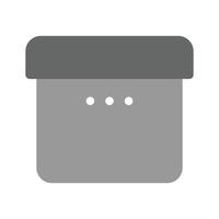 A simple gift box representing presents, rewards, or packages vector