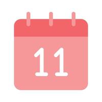 A simple calendar icon representing dates, schedules, or events vector