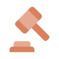 A judge gavel representing law, decisions, or authority vector