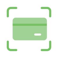 Credit card scanning design in modern style vector