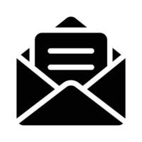 An envelope containing a document, representing email or mail vector