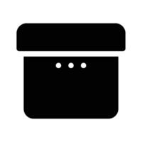 A simple gift box representing presents, rewards, or packages vector