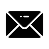 A sealed envelope icon representing communication or mail vector