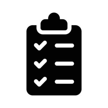 un portapapeles con un Lista de Verificación representando Tareas o asignaciones diseño vector