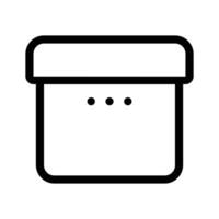 A simple gift box representing presents, rewards, or packages vector