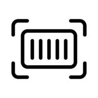A scanner icon reading a barcode, symbolizing retail or inventory tracking vector