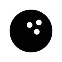 A bowling ball icon on a white background vector
