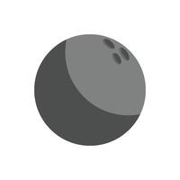 A bowling ball is shown on a white background vector