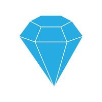A blue diamond icon on a white background vector