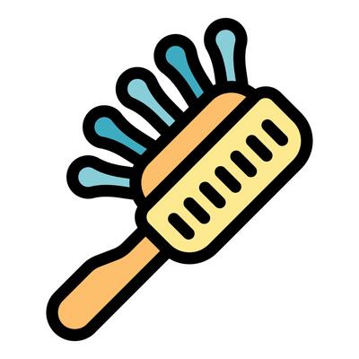 Cleaning brush with plastic bristles for dishwashing and housework