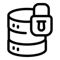 Database security system protecting information with a lock vector