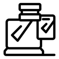 Online voting system using laptop with ballot paper sending through internet network vector