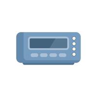 Modern digital audio player with buttons and screen displaying music information vector