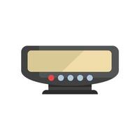 Electronic pager showing blank screen with buttons for paging someone vector