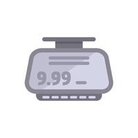 Digital price tag displaying 9.99 price tag icon vector