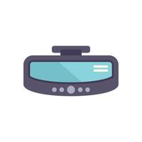 Dashcam showing windshield view while driving on road trip vector