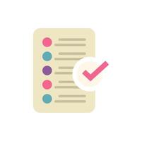 Checklist is confirming the completion of important tasks vector