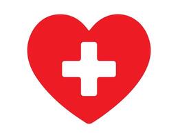 AED emergency defibrillator icon sign symbol. First aid Automated external defibrillator. Cross illustration. Isolated on white background. vector