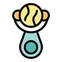 Baby rattle icon for mobile app and website design vector