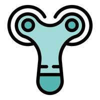 Hand spinner toy rotating and balancing on a narrow base vector