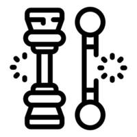 Chess piece transforming and changing during game strategy vector