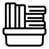Archive box full of files for storage and organization vector