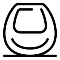 Modern high speed train front view line icon vector