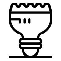 Smart home lightbulb icon representing home automation technology vector
