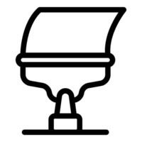 Paint bucket with roller applying wall paint using renovation tool icon vector