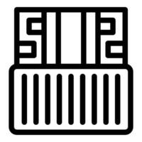 Sim card being inserted into sim card reader icon vector