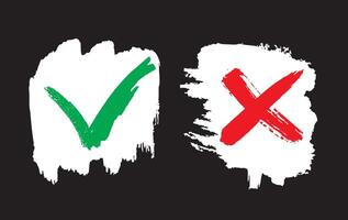 Two check marks on a black background vector
