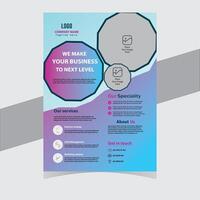 Unique design flyer for business templates. vector