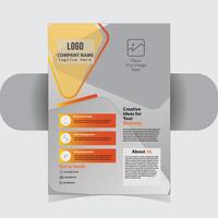 Flyer design templates for business purpose vector