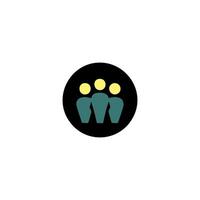 People icon design symbol of friendship and teamwork, partnership and unity vector