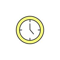 Clock icon. Flat illustration of Time clocks icon for web design. illustration. vector