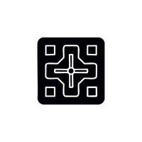 game controller icon design symbol of game console or mobile gaming vector