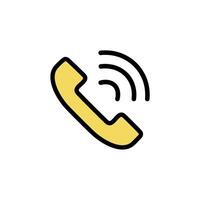 Phone icon in trendy flat style isolated on white background. Call symbol for your web site design, logo, app, UI illustration. vector
