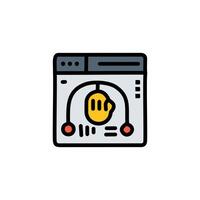 Testing color icon. Web coding tech symbol. vector