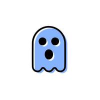 Blue ghost icon. Element of horror genre icon for mobile concept and web apps. Thin line ghosts icon can be used for web and mobile. vector