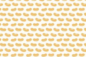 Beans pattern. Food background illustration. vector