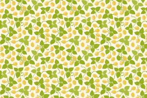 Pattern with soya bean and leaf. Beans vegetable background illustration. vector