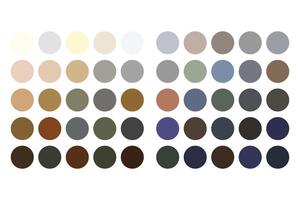 Set of Neutral Color Palette. Color swatch for fashion, home, interiors, design. Colour chart idea. vector