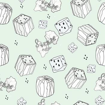 A pattern with dice and other items on it vector